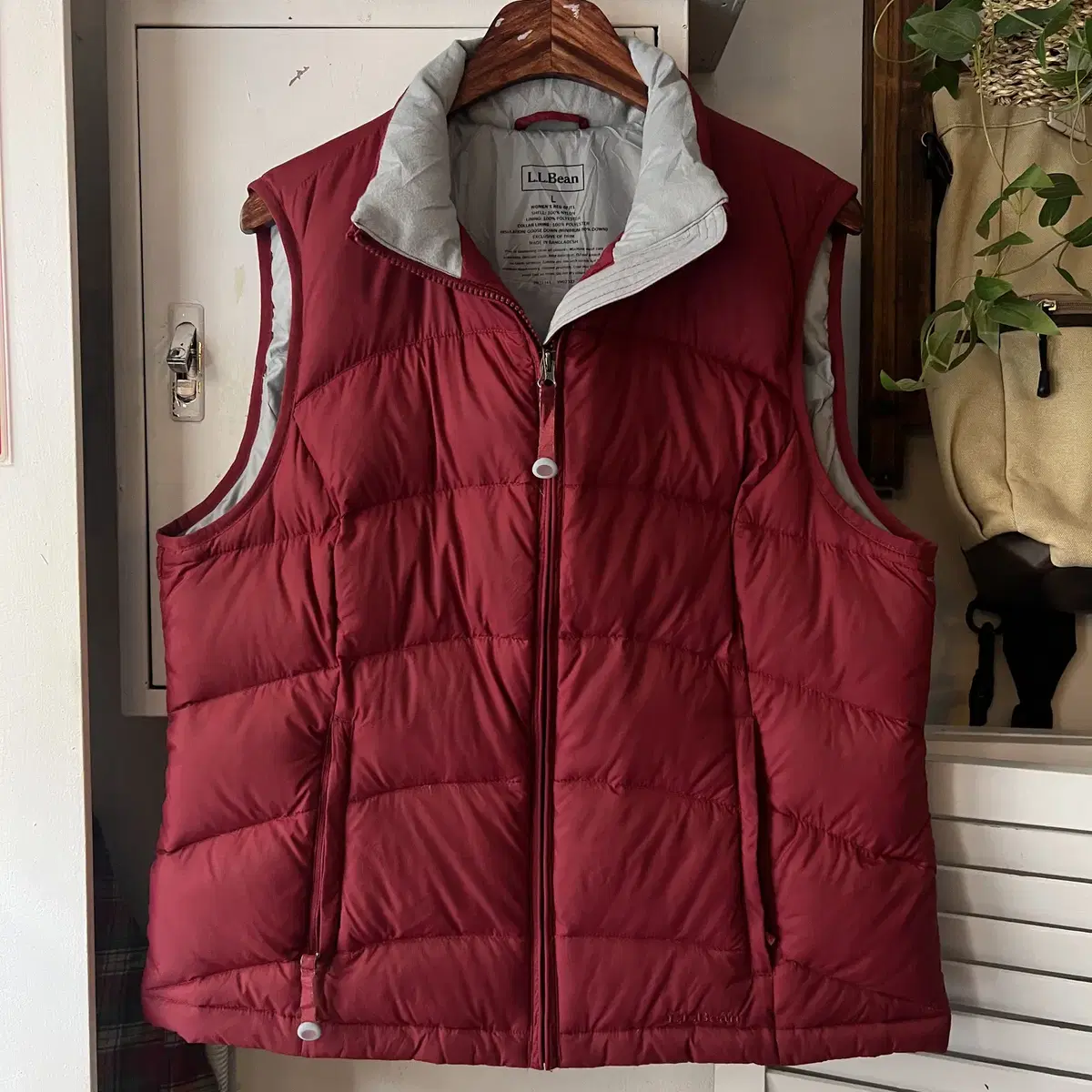 [L]L.L.Bean 엘엘빈 레드 패딩 베스트