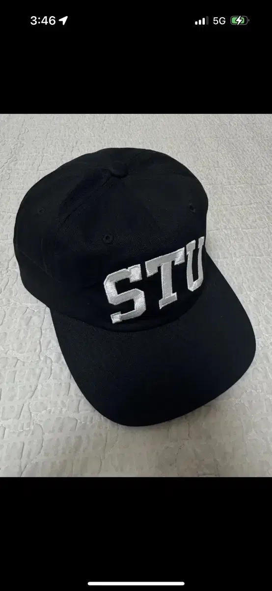 스투시 stu 아치 볼캡 블랙