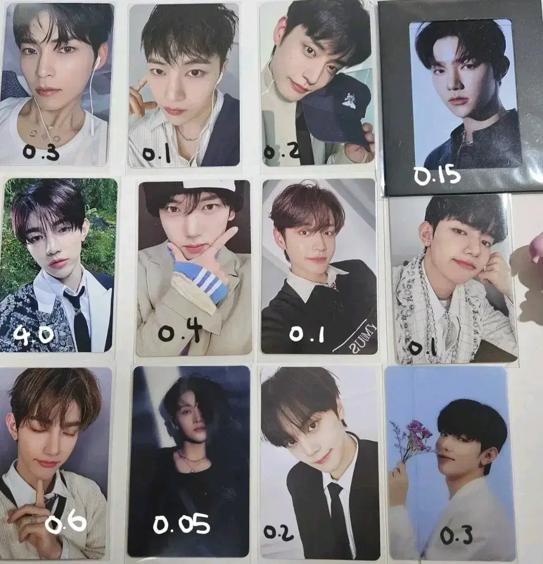 zb1 photocard sell 1집/2집/3집/텀새라면/라인친구/월투