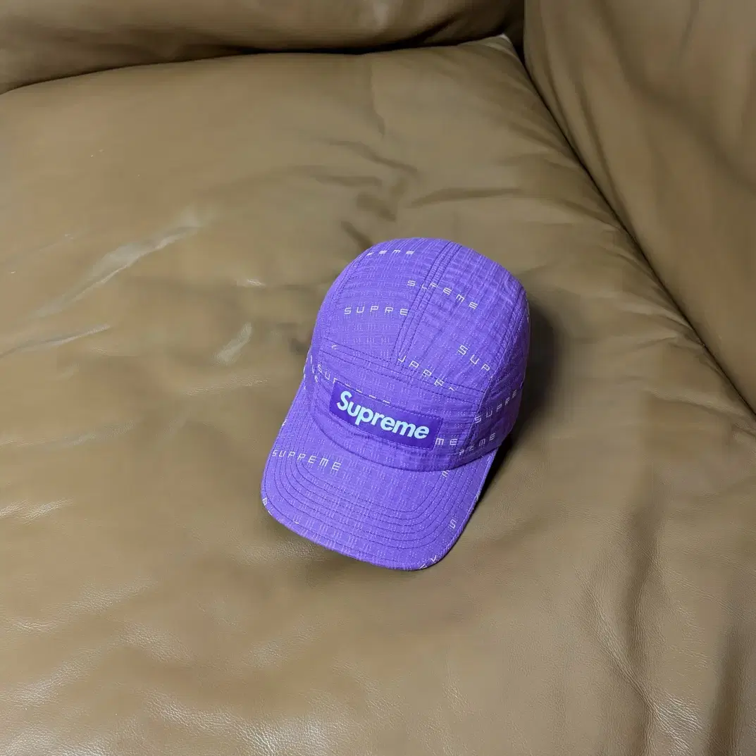 Supreme 슈프림 캠프캡 모자 (Stitch Purple)