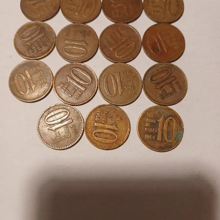 1966년 10원 15개