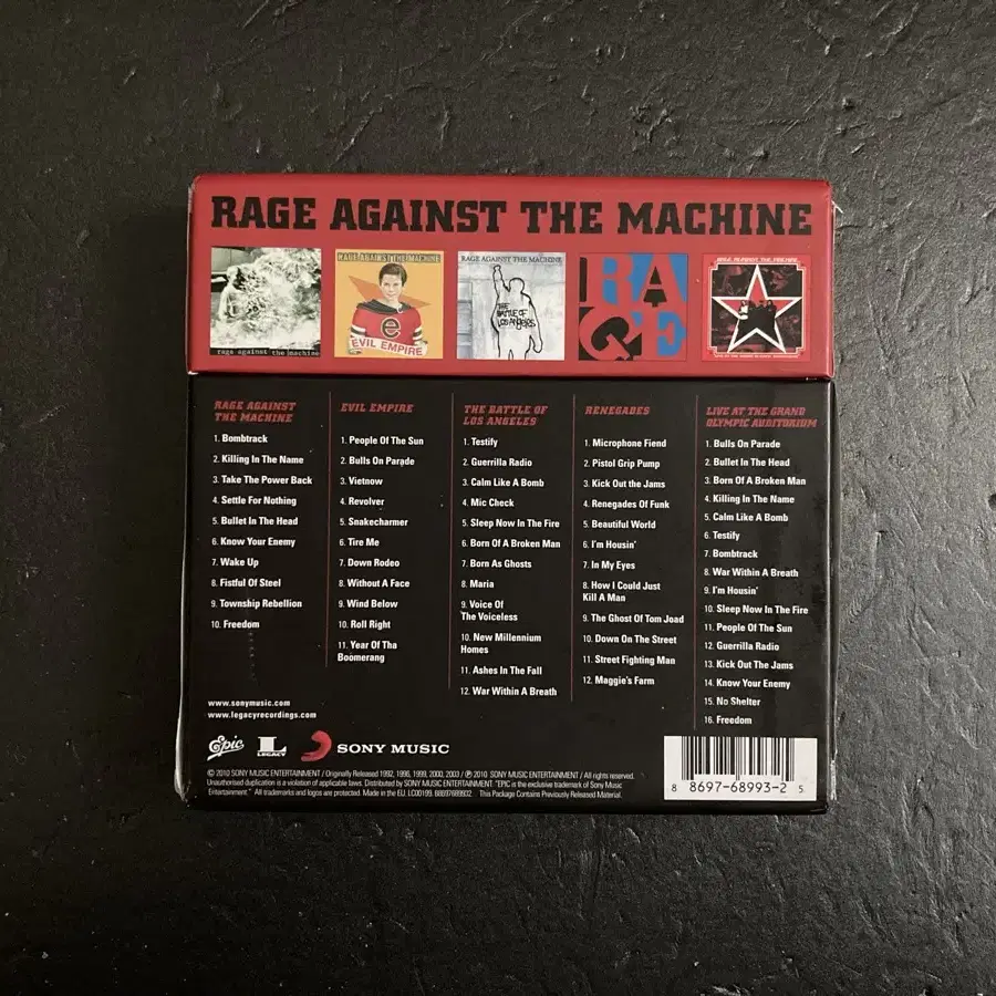 Rage Against The Machine-컬렉션 박스셋CD