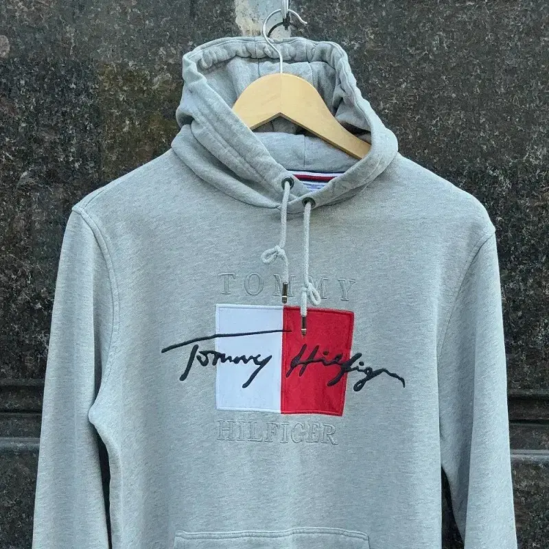 tommy hilfiger 타미힐피거 베이직 로고 후드