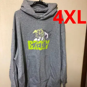 브로리 유니클로 드래곤볼 UT 후드티 그레이 4XL
