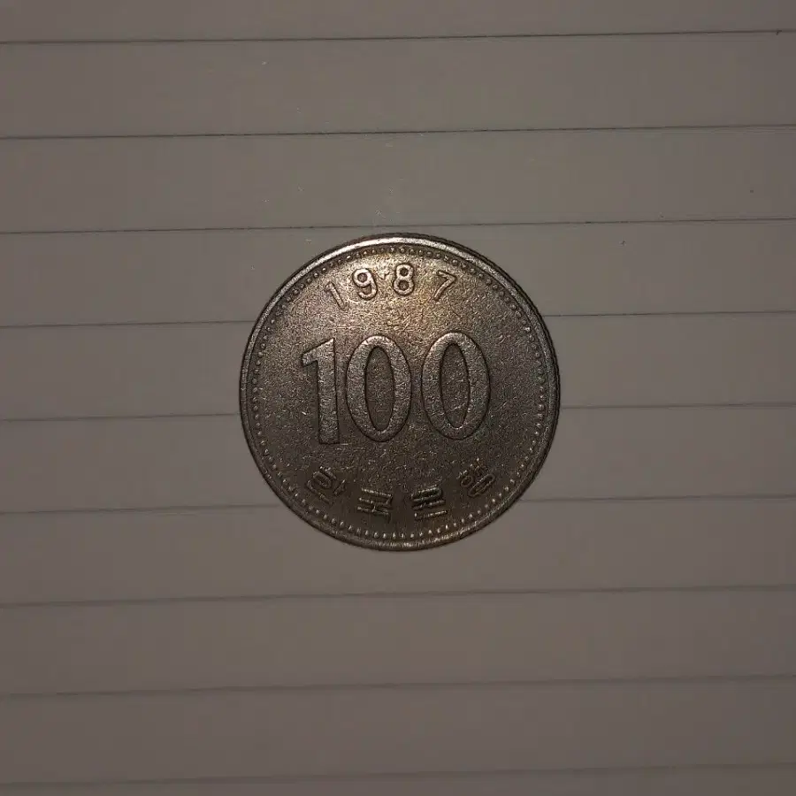 1987년 100원 판매