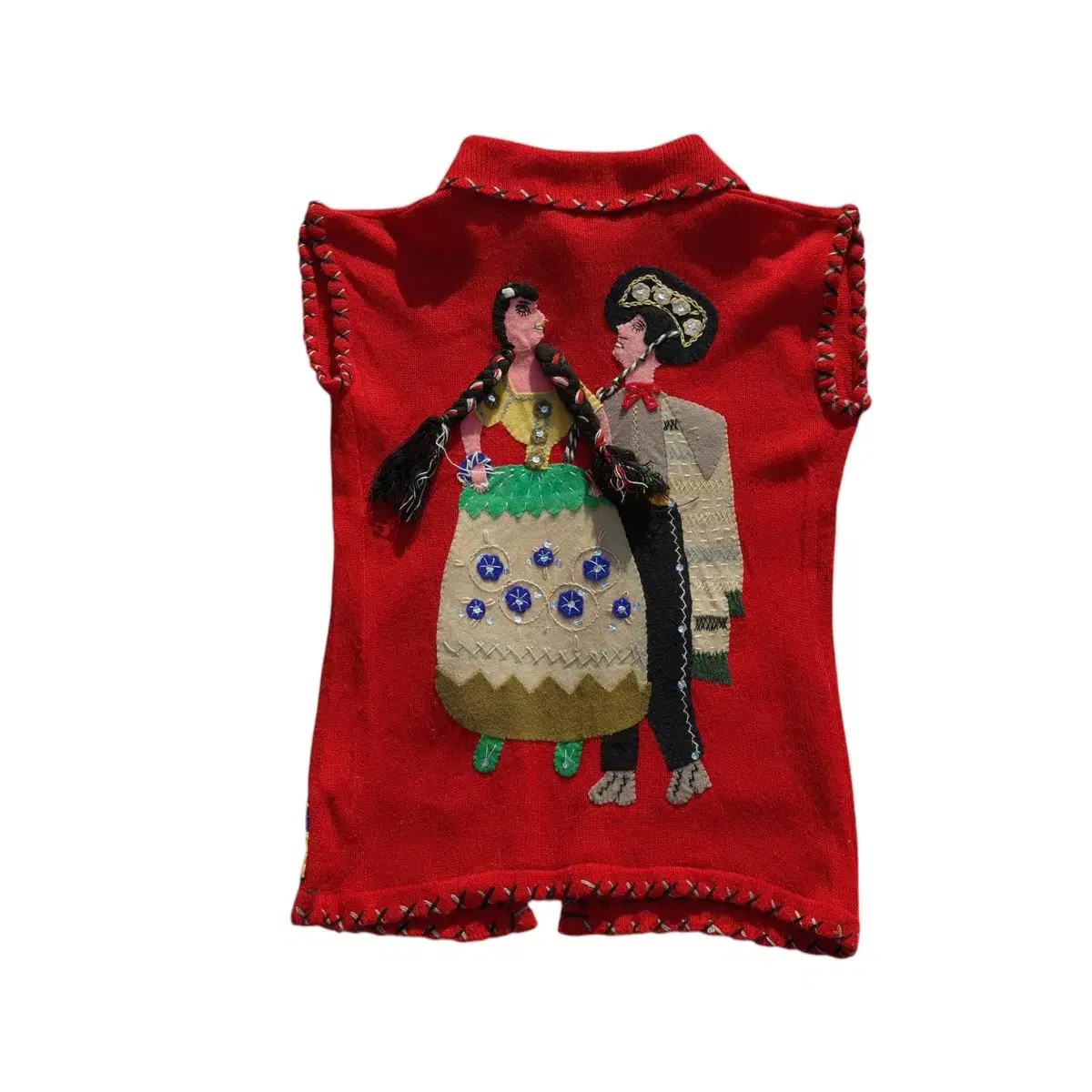 70-80s Mexican Hand souvenir Vest