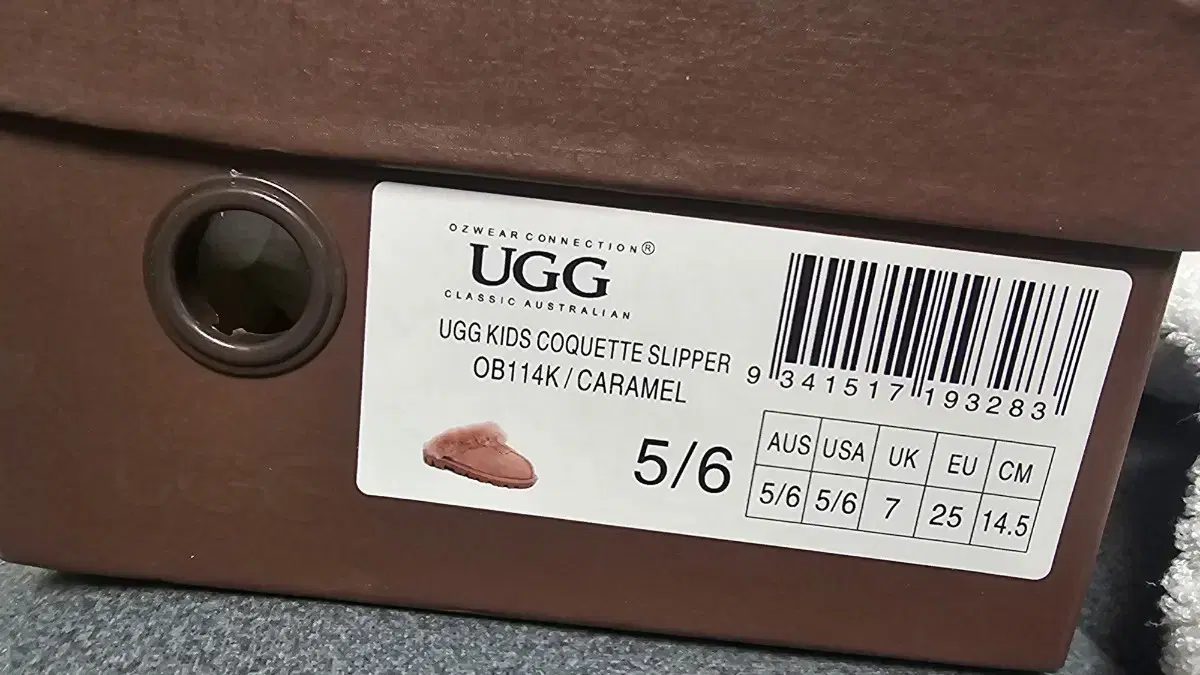 어그 UGG 코케트 클래식 슬리퍼 아기 유아(새상품)