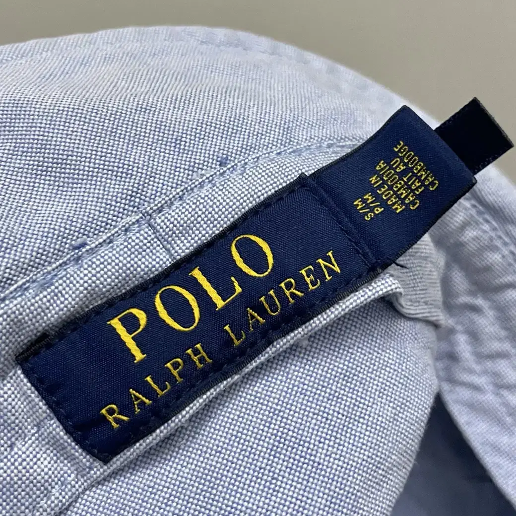 (S~M)POLO 폴로랄프로렌 도그 자수 버킷햇 벙거지모자