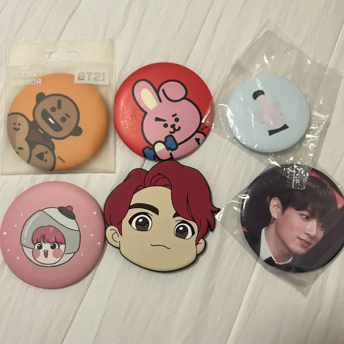 BTS jungkook suga BT21 Mirror Hand Mirror wts bulk Quick sale