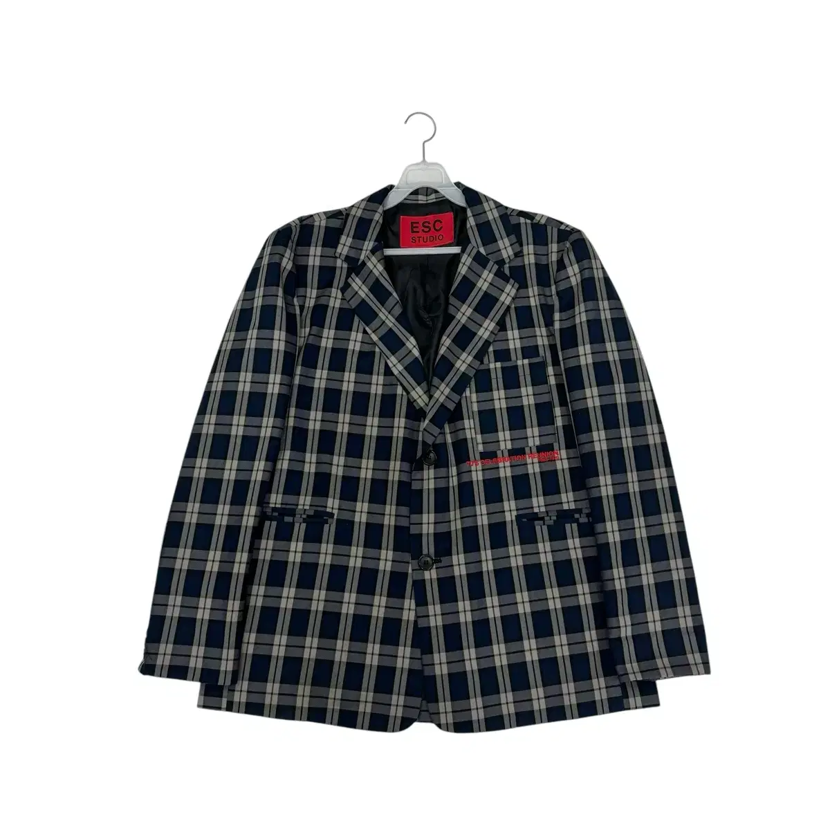 ESC Studios Navy Check Jacket