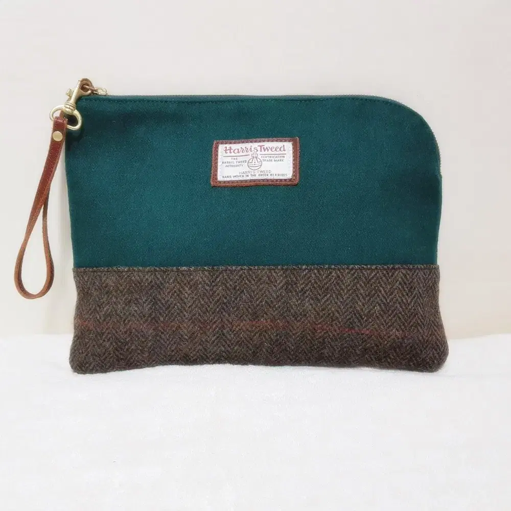 HARRIS TWEED 해리스트위드 로페 콜라보 울체크 클러치백 B300