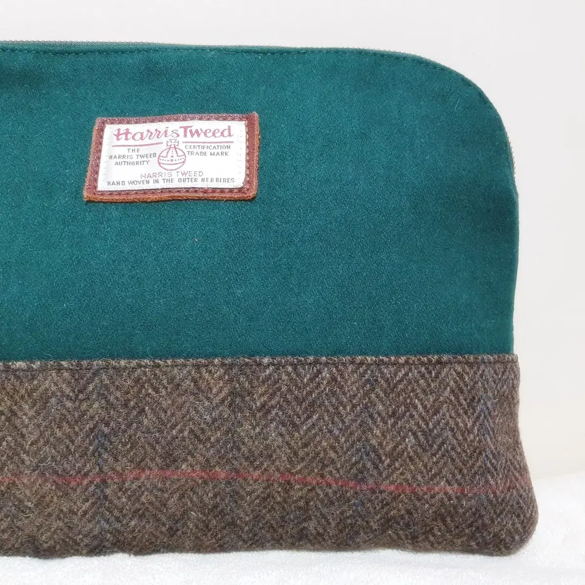 HARRIS TWEED 해리스트위드 로페 콜라보 울체크 클러치백 B300