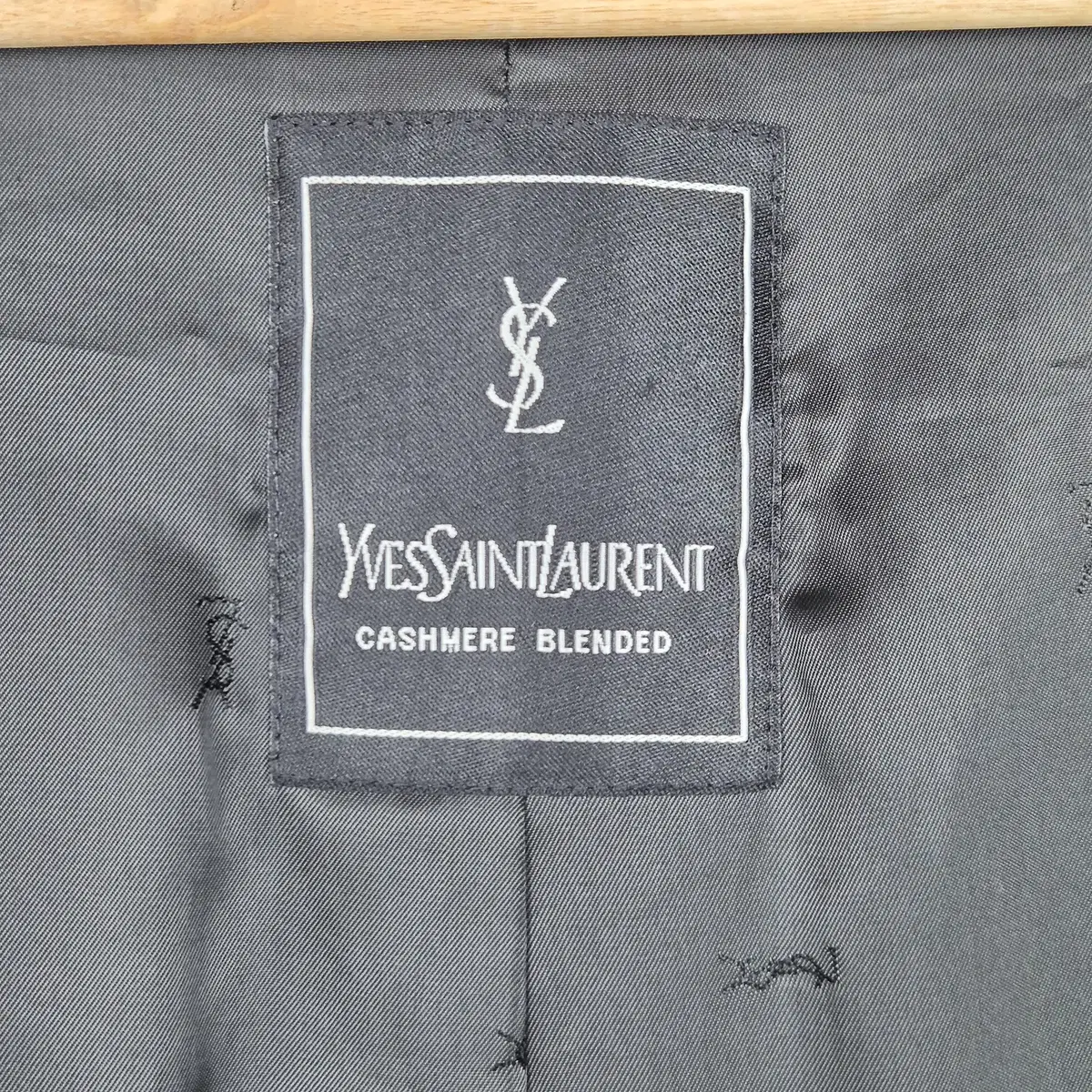 [95] YSL 입생로랑 차콜 캐시미어 블렌드 울 코트