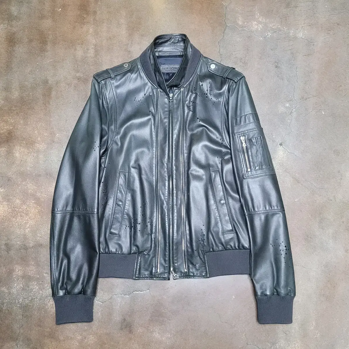 00s Nilvarettes Laser Bullet Leather Jacket