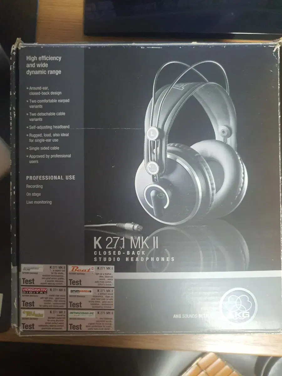 AKG 모니터 헤드폰 K271 MK2