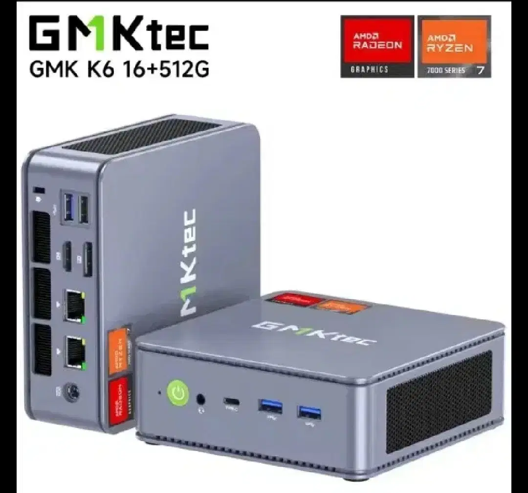 라이젠 7840hs, GMKtec k6 16g램, 512ssd (미개봉)