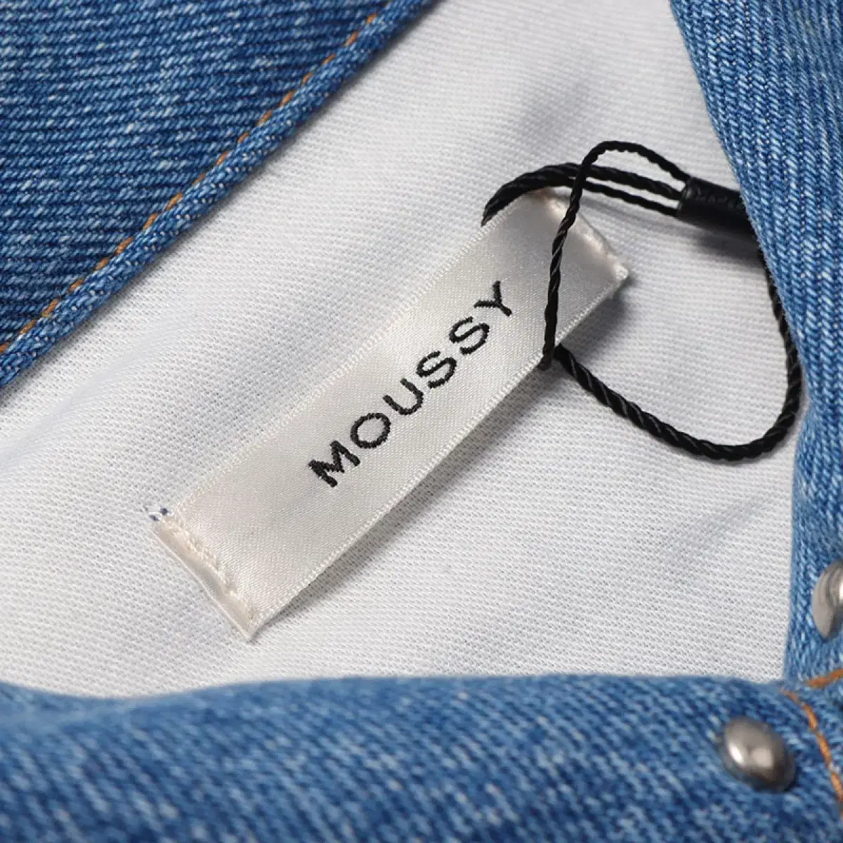 MOUSSY 스터드 데님 웨스턴셔츠