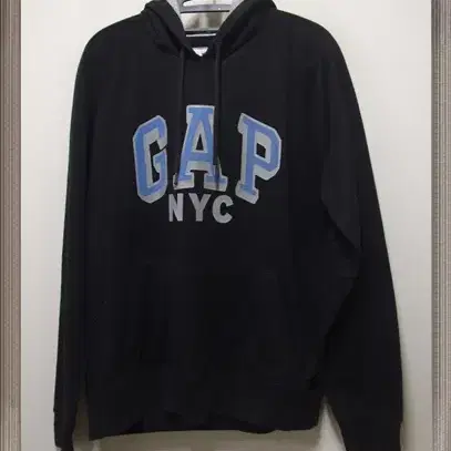 GAP NYC 갭정품 빅로고 기모면후드티 택M