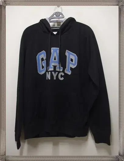 GAP NYC 갭정품 빅로고 기모면후드티 택M