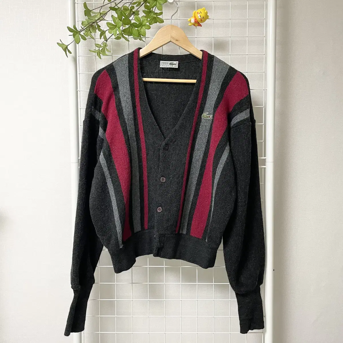 Lacoste 90's Wool Cardigan Dark Grey WK-0090