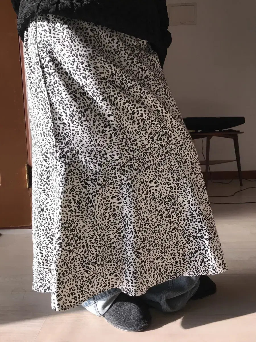 vintage leopard pattern skirt (26-27)