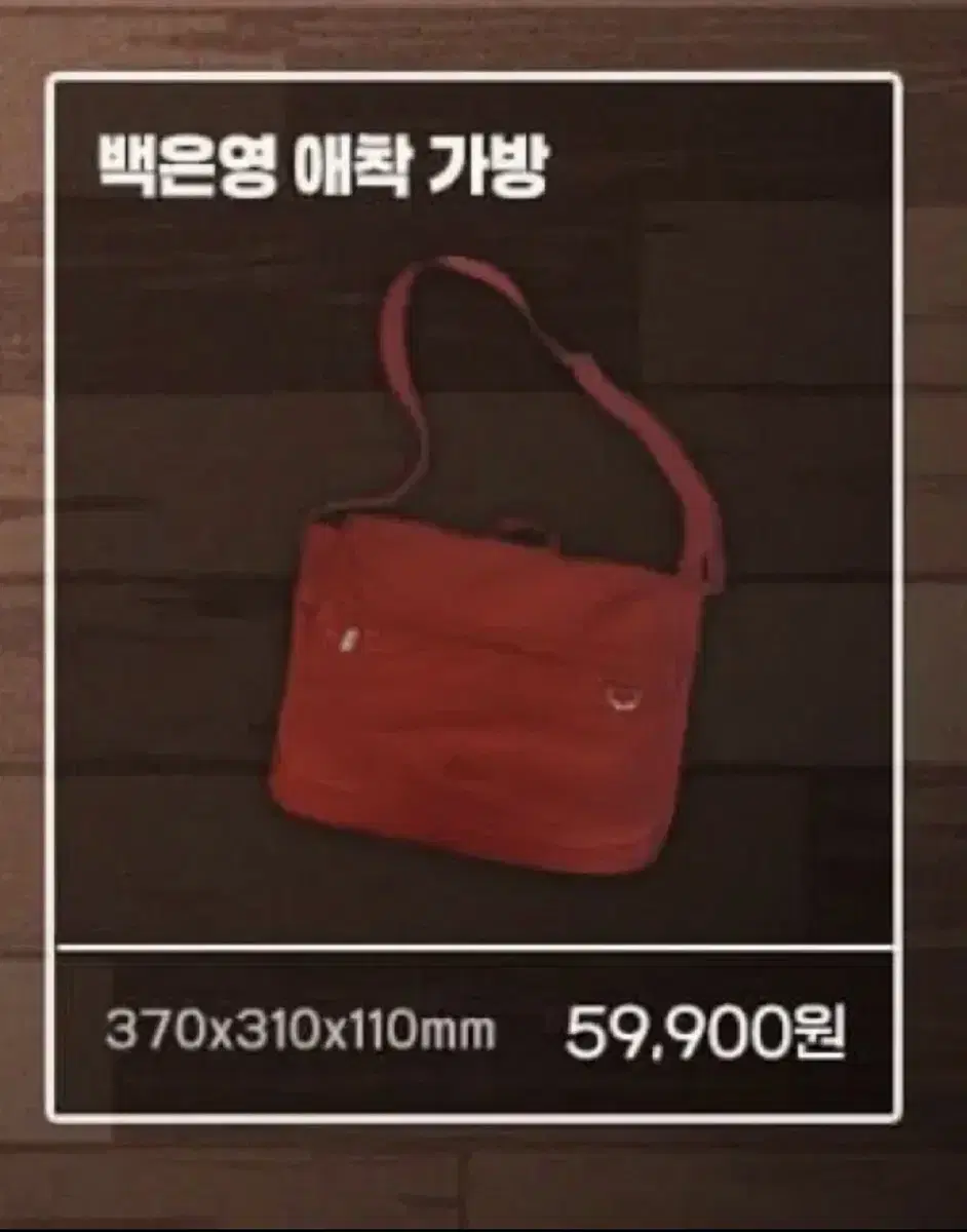 Homeless pop up Baek Eun Young Attachment Bag (1 mishap)