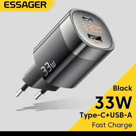 Essager 33W GaN USB C 충전기 디지털 디스플레이 PD X