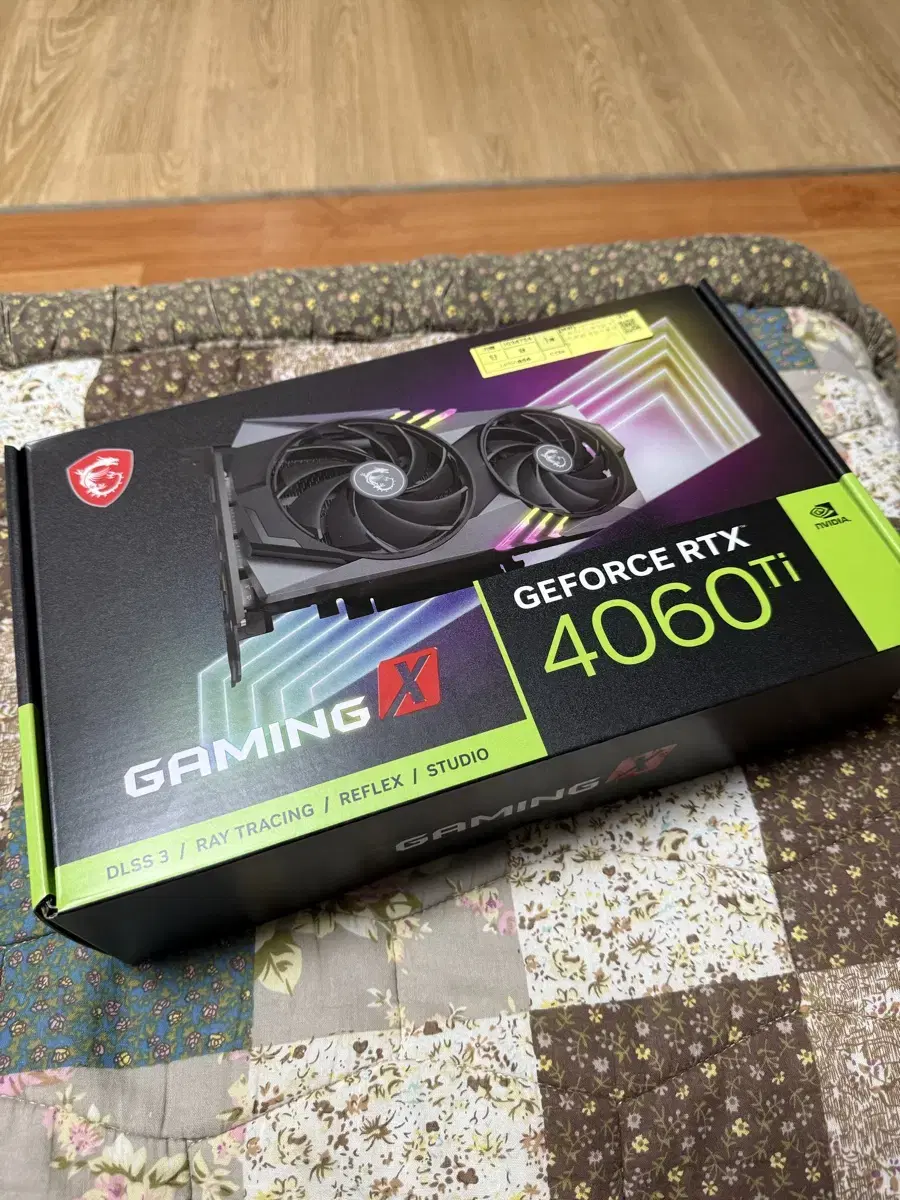 그래픽카드 msi rtx 4060ti 8GB 미개봉 상품 팝니다!