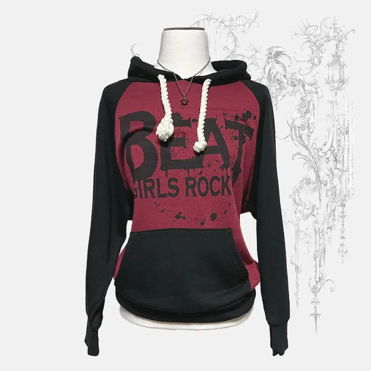 ROCK LETTERING HOOD