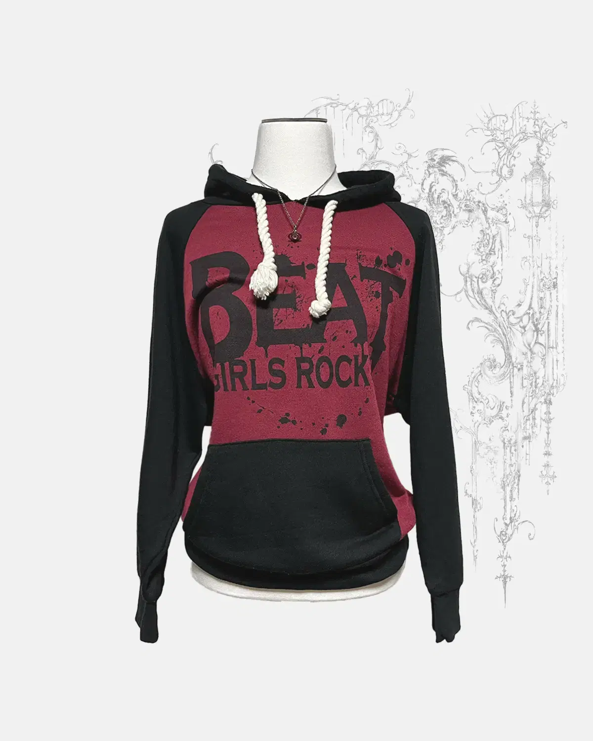 ROCK LETTERING HOOD