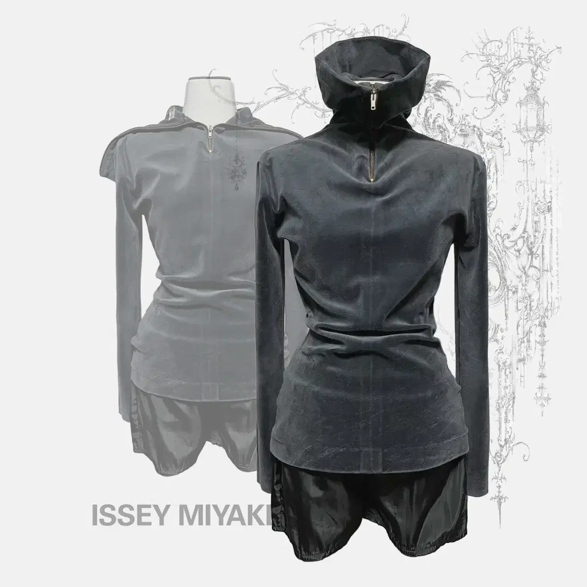 ( ISSEY MIYAKE ) VELVET TURTLENECK