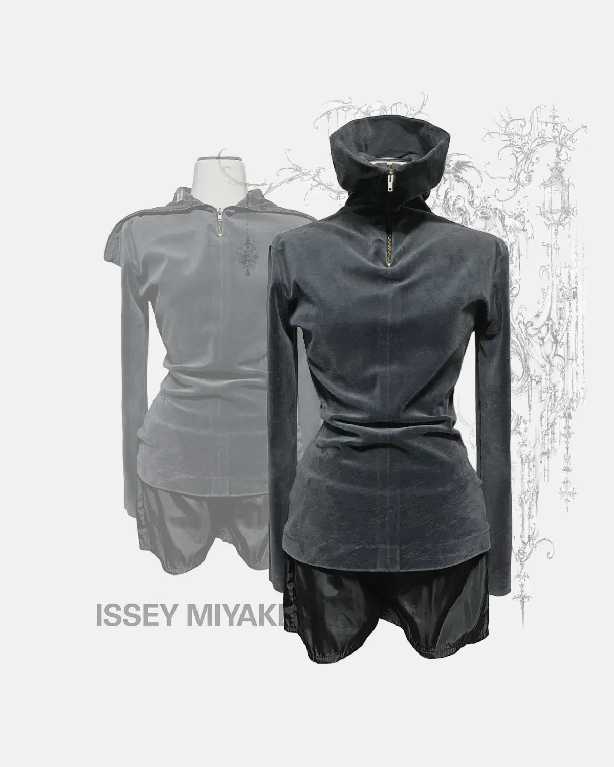 ( ISSEY MIYAKE ) VELVET TURTLENECK