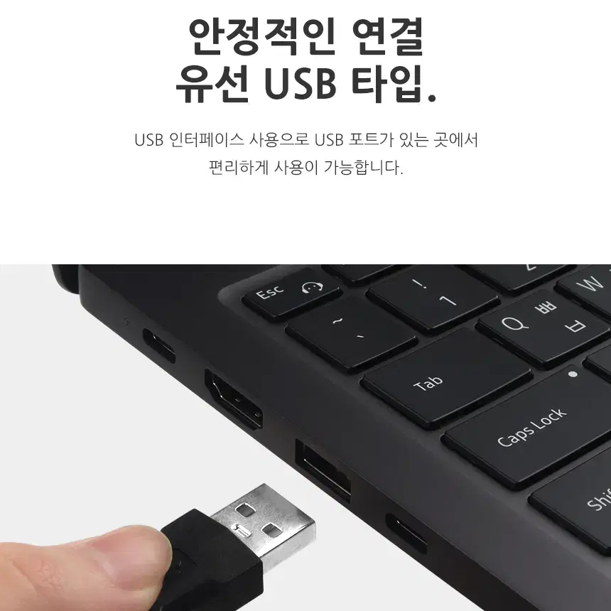 1000dpi 양손용 2버튼+1휠 USB 광마우스 블랙