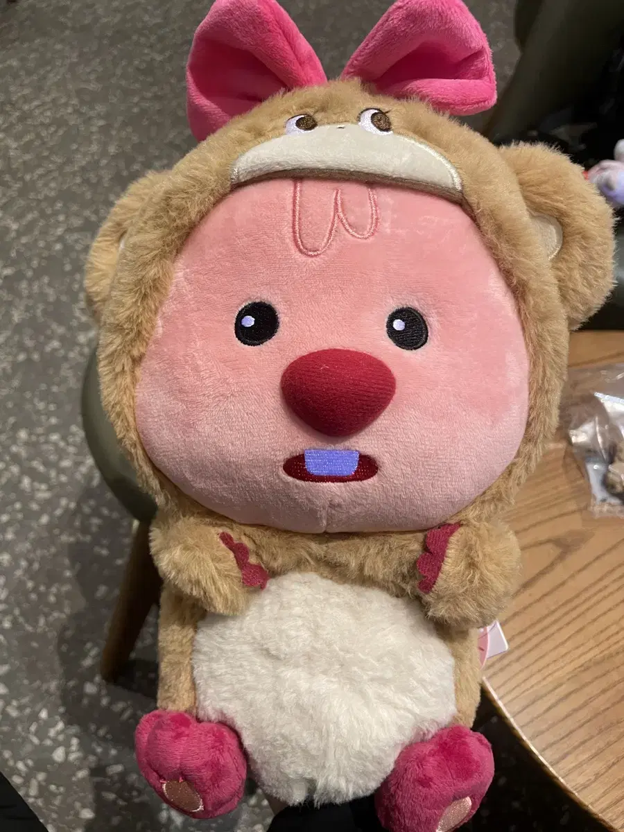 잔망루피 곰 코스프레 인형