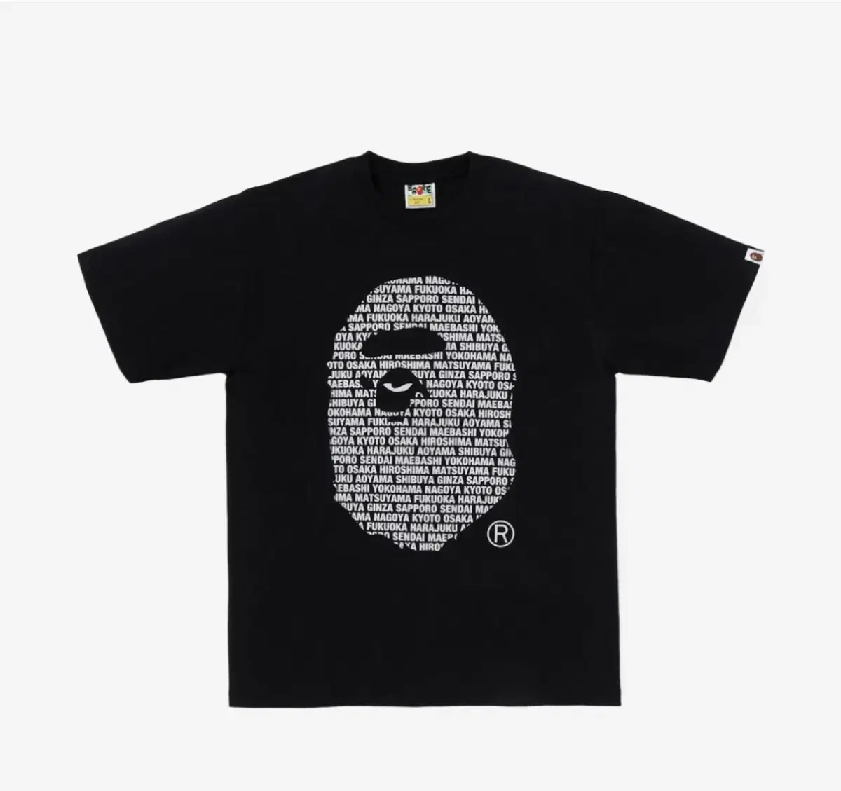 베이프 BAPE Japan Ape Head T-Shirt Black