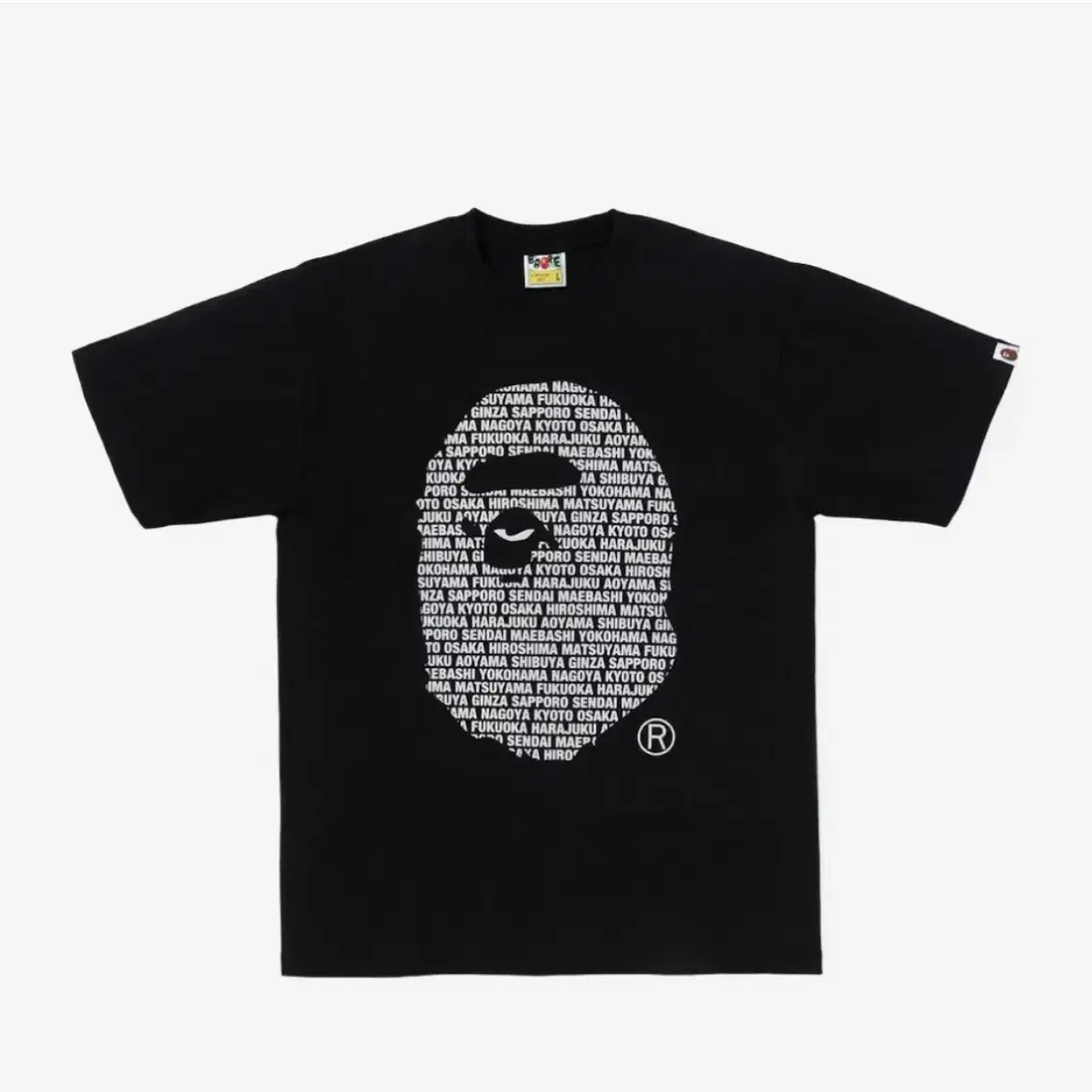 베이프 BAPE Japan Ape Head T-Shirt Black