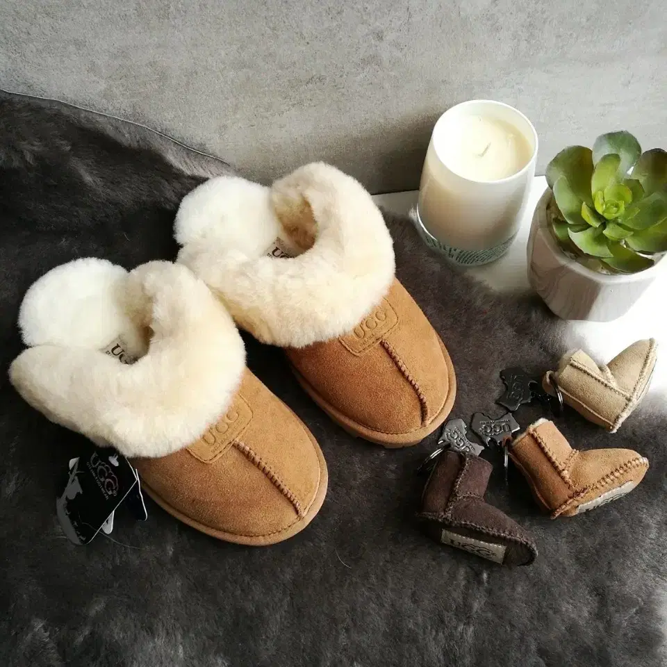 호주 어그 UGG 슬리퍼 체스트넛 색상 EU39 약 245mm