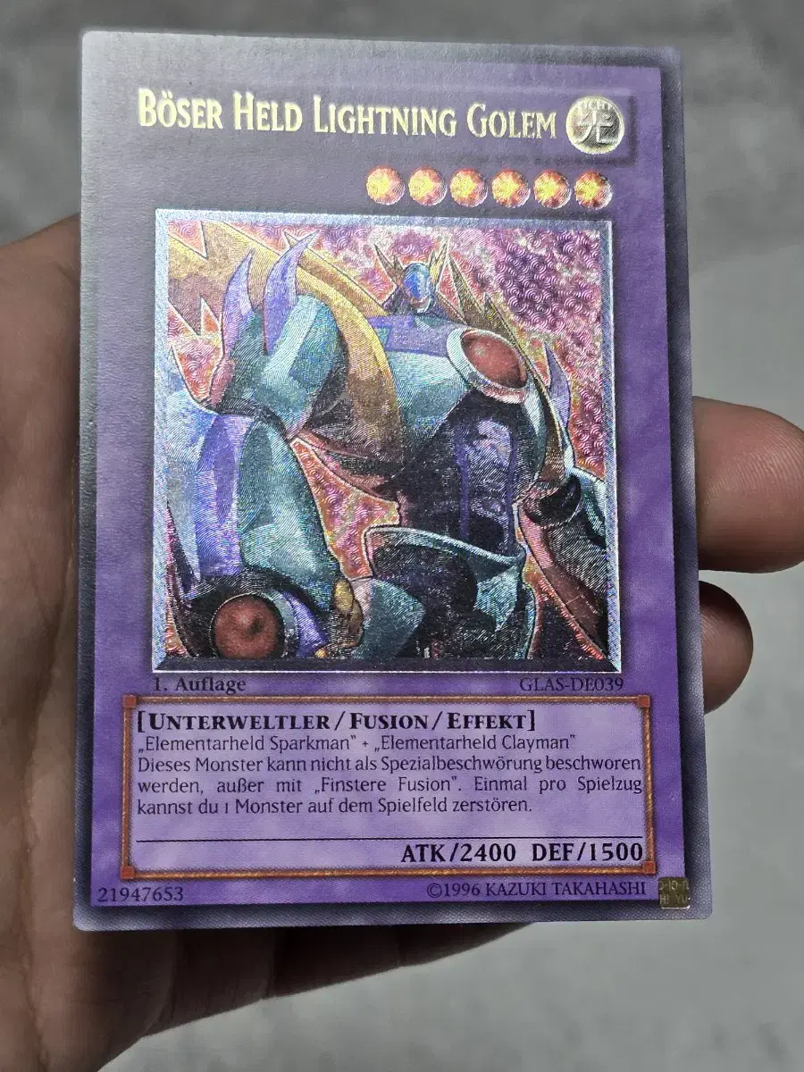 Yu-Gi-Oh Evil Hero Lightning Golem German Edition Ulti 1st