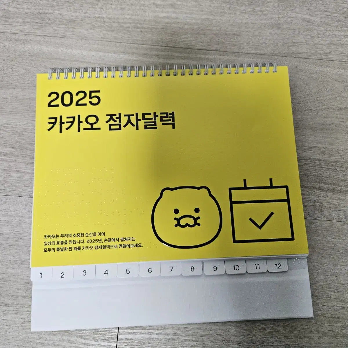 카카오 점자 달력 2025