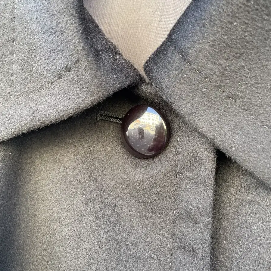 100% cashmere balmacan coat