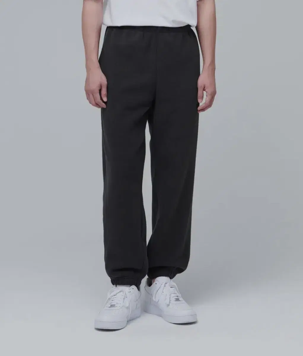 Plain Fleece Sweatpants Dark Gray