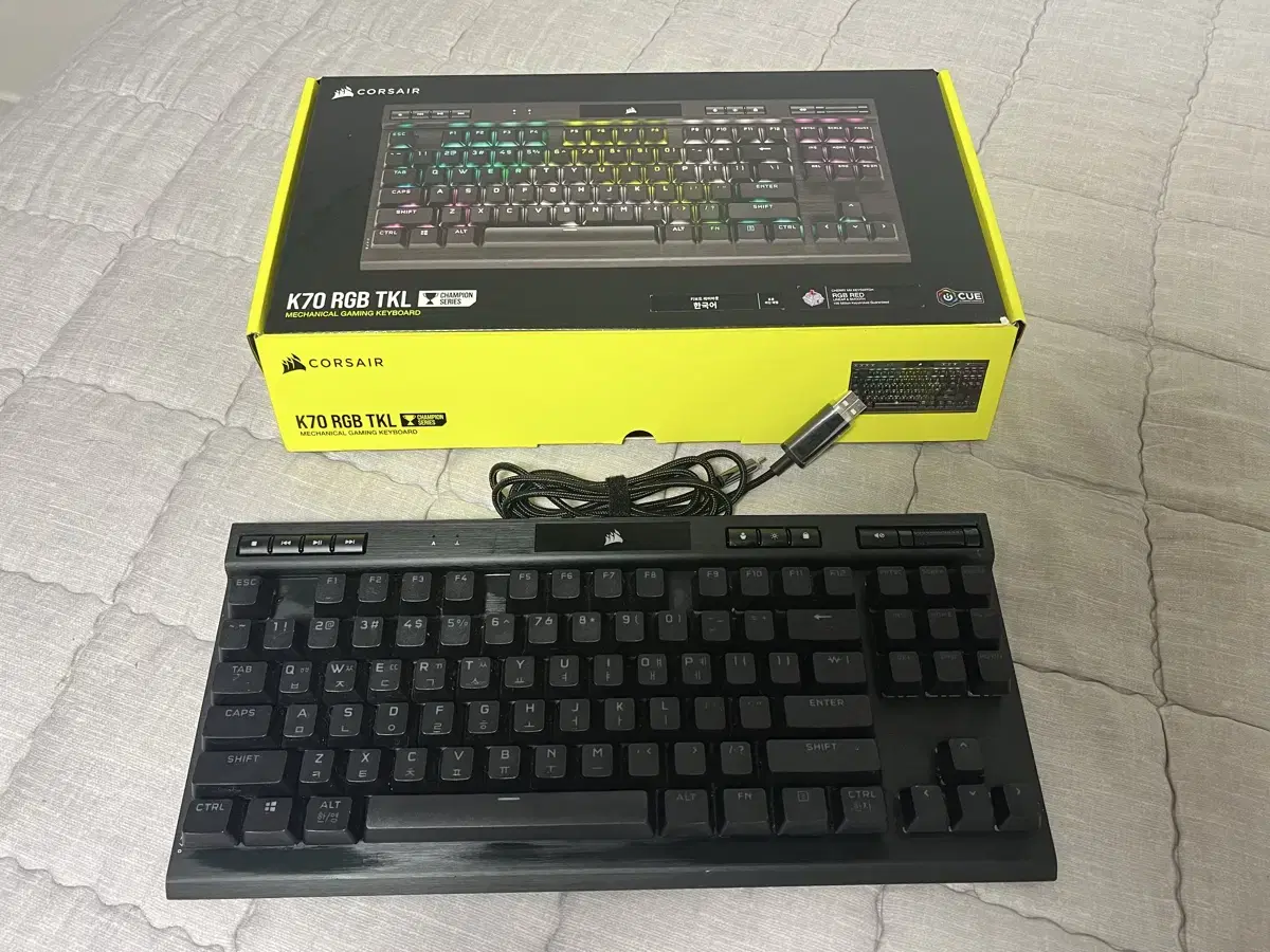 커세어 k70 rgb tkl 챔피언시리즈 적축