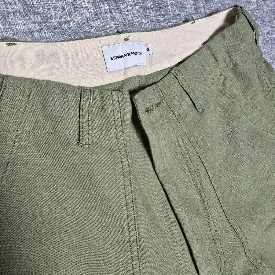 에스피오나지 Wide Baker Pants Sage Green