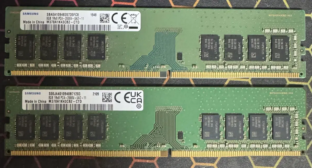 삼성 DDR4 2666 8G 2개 판매