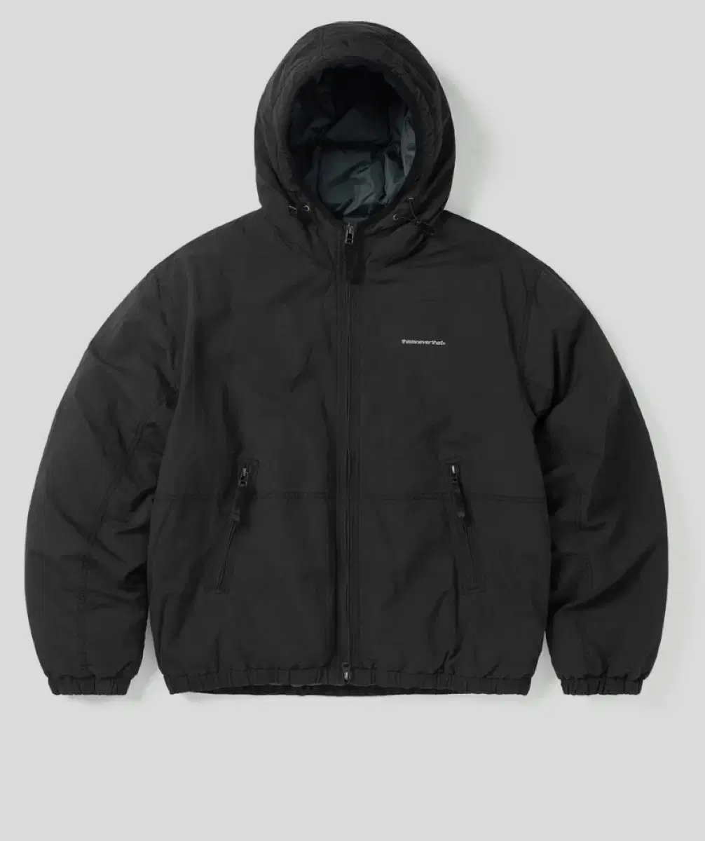 디스이즈네버댓Washed Down Puffer Jacket Black