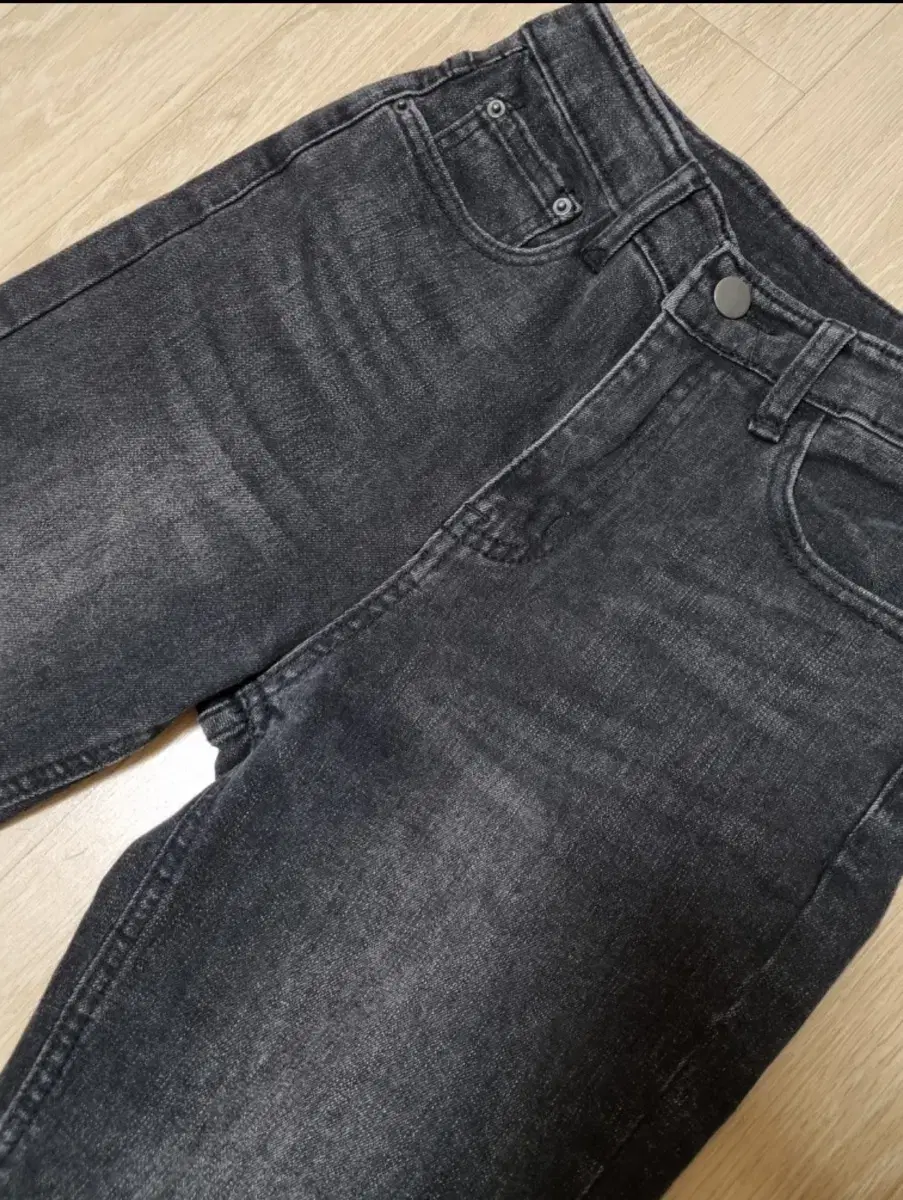 Washed Bootcut Jeans