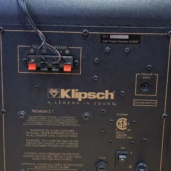 Klipsch PROMEDIA 2.1 SPEAKER