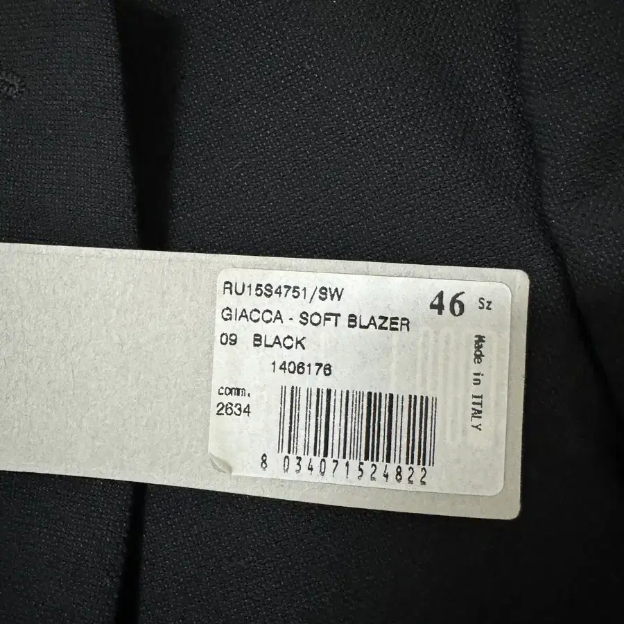 15SS Rick owens giacca soft blazer