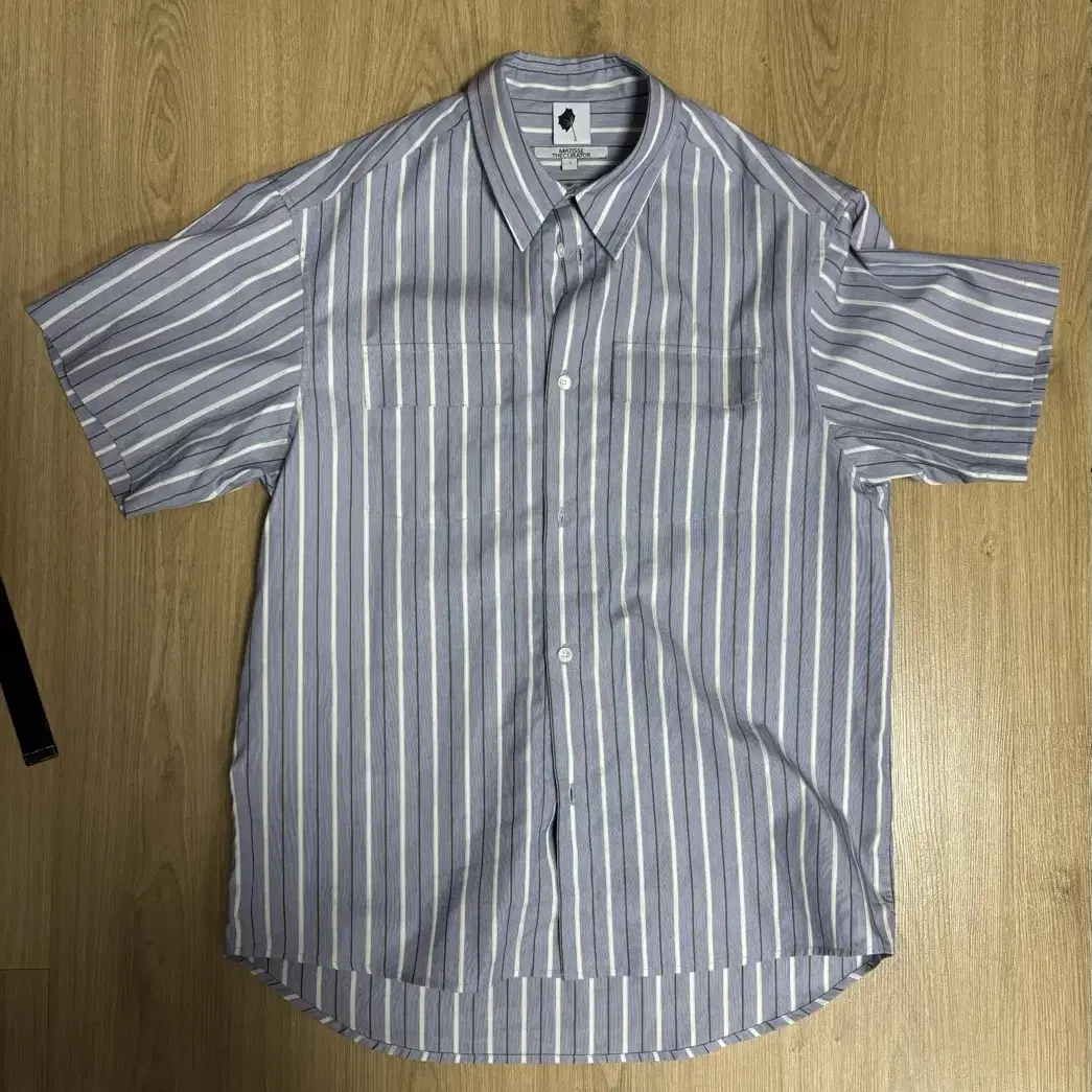 1] 마티스더큐레이터 HALF SHIRTS BLUE STRIPE