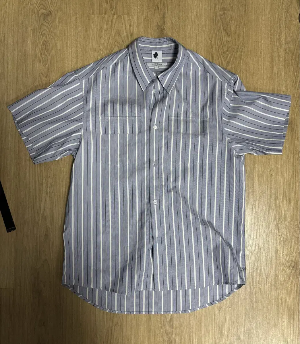 1] 마티스더큐레이터 HALF SHIRTS BLUE STRIPE